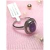 Image 2 : SILVER AMETHYST AND WHITE TOPAZ 3.3CT RING