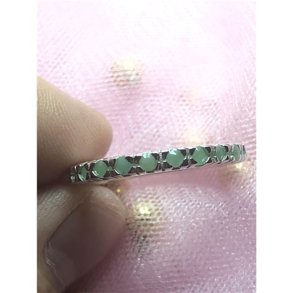 SILVER EMERALD(1.2CT)  RING