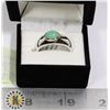 Image 1 : SILVER EMERALD(1.3CT) RING