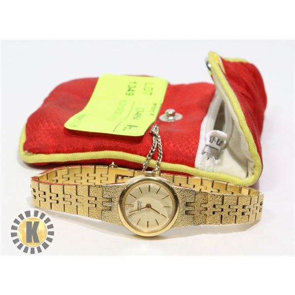 LADIES GOLD SEIKO WATCH VINTAGE