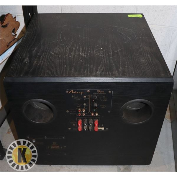 HEAVY-DUTY BLACK SUBWOOFER- 21" BY 20.5" BY 20"