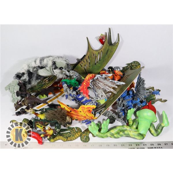 BOX OF TOY DRAGONS