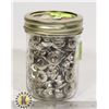 Image 1 : JAR OF FABRIC BUTTONS