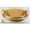 Image 1 : 3PK WICKER BASKETS -MEDIUM