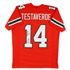 Image 1 : Miami Vinny Testaverde Heisman 1986 Authentic Signed Orange Pro Style Jersey (JSA Witnessed)