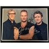 Image 1 : THE POLICE MULTI-SIGNED 8X10 PHOTO (REAL AUTHENTIC COA)