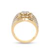 Image 3 : Diamond Fashion Ring 1-1/2 Cttw 14kt Yellow Gold