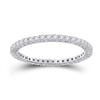 Image 1 : Diamond Eternity Wedding Band 1/2 Cttw 14kt White Gold