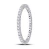 Image 2 : Diamond Eternity Wedding Band 1/2 Cttw 14kt White Gold