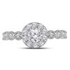 Image 2 : Diamond Solitaire Bridal Wedding Engagement Ring 3/4 Cttw 14kt Two-tone Gold