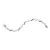 Image 1 : Black Color Enhanced Diamond Infinity Bracelet 1/3 Cttw Sterling Silver