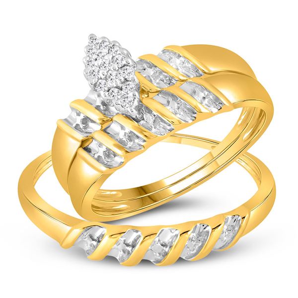 Ring Band Set 10k Yellow Gold