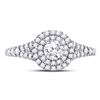 Image 2 : Diamond Solitaire Bridal Wedding Engagement Ring 1 Cttw 14kt White Gold
