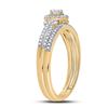 Image 3 : Diamond Bridal Wedding Ring Band Set 1/3 Cttw 10kt Yellow Gold