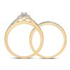 Image 4 : Diamond Bridal Wedding Ring Band Set 1/3 Cttw 10kt Yellow Gold
