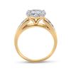 Image 3 : Princess Diamond Bridal Wedding Ring Band Set 1-3/8 Cttw 14kt Yellow Gold