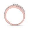 Image 4 : Diamond Band Ring 1/2 Cttw 10kt Rose Gold