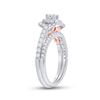 Image 3 : Diamond Bridal Wedding Ring Band Set 1 Cttw 14kt Two-tone Gold