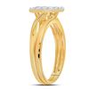 Image 3 : Diamond Bridal Wedding Ring Band Set 1/3 Cttw 10kt Yellow Gold