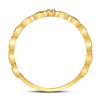 Image 4 : Diamond Stackable Band Ring .01 Cttw 10kt Yellow Gold