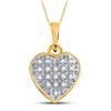 Image 1 : Diamond Heart Pendant 1/20 Cttw 10kt Yellow Gold
