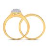 Image 3 : Diamond Bridal Wedding Ring Band Set 1/2 Cttw 10kt Yellow Gold