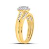 Image 4 : Diamond Bridal Wedding Ring Band Set 1/2 Cttw 10kt Yellow Gold
