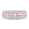 Image 3 : Diamond Anniversary Ring 1/2 Cttw 10kt Rose Gold