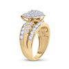 Image 4 : Diamond Heart Bridal Wedding Engagement Ring 2 Cttw 10kt Yellow Gold