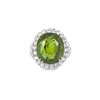 Image 1 : Authentic Peridot Cocktail Ring With Diamonds