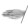 Image 2 : Authentic Peridot Cocktail Ring With Diamonds