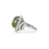 Image 3 : Authentic Peridot Cocktail Ring With Diamonds