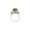 Image 4 : Authentic Peridot Cocktail Ring With Diamonds