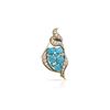 Image 2 : Authentic Turquoise Diamond Brooch