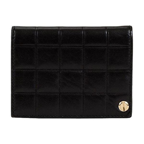 Authentic Chanel Black Chocolate Bar Card Wallet