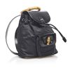 Image 3 : Authentic Gucci Bamboo Canvas Drawstring Backpack