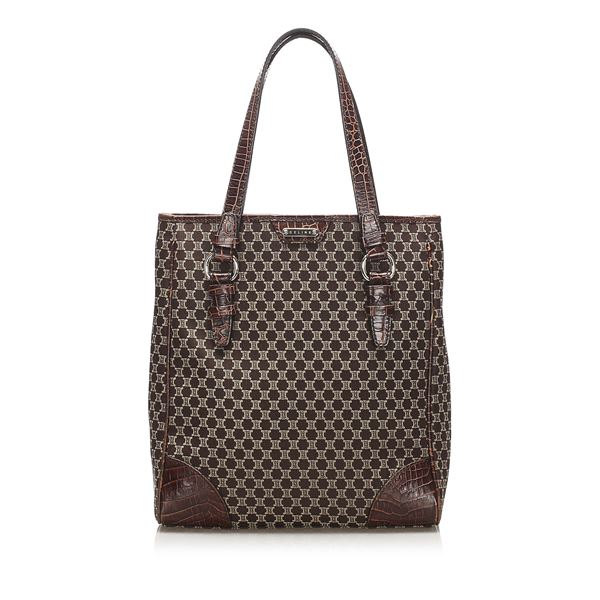 Authentic Celine Macadam Canvas Tote Bag