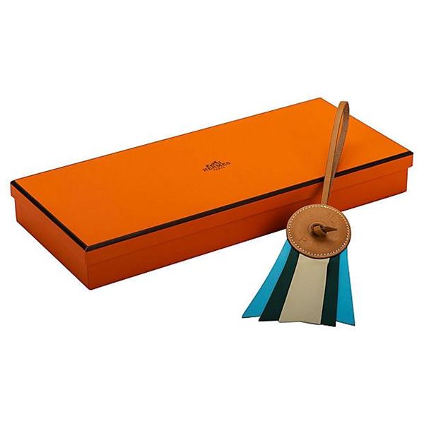 Authentic Hermes Blue Paddock Bag Charm