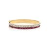 Image 1 : Authentic Ruby and Diamond Bangle Bracelet