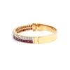 Image 2 : Authentic Ruby and Diamond Bangle Bracelet