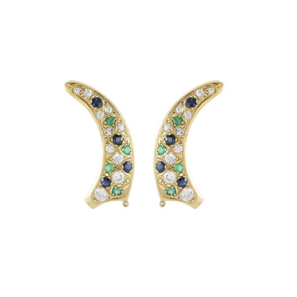Authentic Long Horn Clip-On Earrings