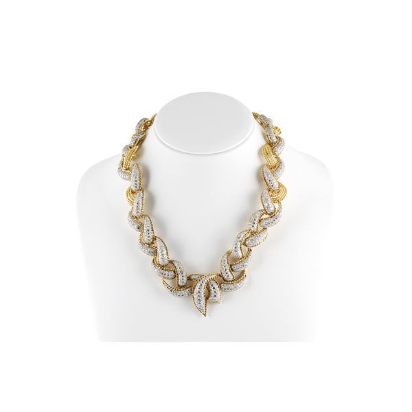 Authentic Diamond Gold Necklace