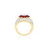 Image 4 : Authentic Ruby Flower Diamond Ring