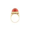 Image 4 : Authentic Oval Coral Cocktail Ring