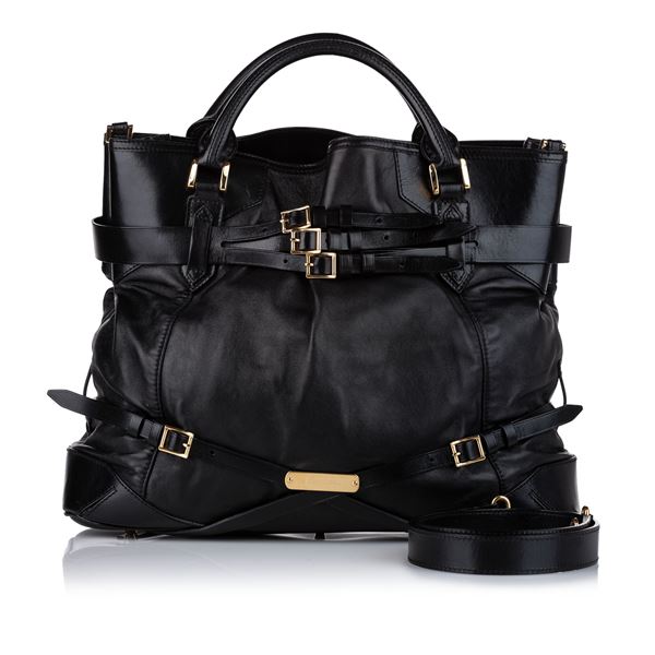 Authentic Burberry Bridle Leather Satchel