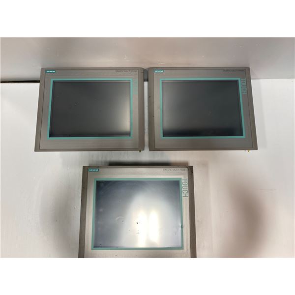 (3) Siemens 1P 6AV6 644-0AA01-2AX0 MP 377 12" Touch