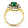 Image 2 : 1.46 ctw Emerald & Diamond Ring 10k Yellow Gold - REF-23H9R