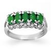 Image 1 : 1.75 ctw Emerald & Diamond Ring 10k White Gold - REF-20R5K