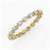 Image 1 : 2.66 ctw Pear Cut Diamond Eternity Ring 18K Yellow Gold - REF-275H3R