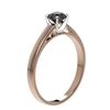 Image 3 : 0.50 ctw Fancy Black Diamond Solitaire Engagment Ring 10k Rose Gold - REF-15K6Y